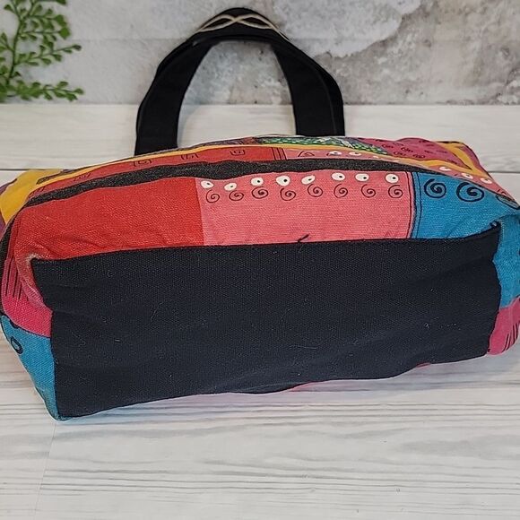 Laurel Burch Feline Friends Colorful Medium Tote bag - Picture 6 of 14